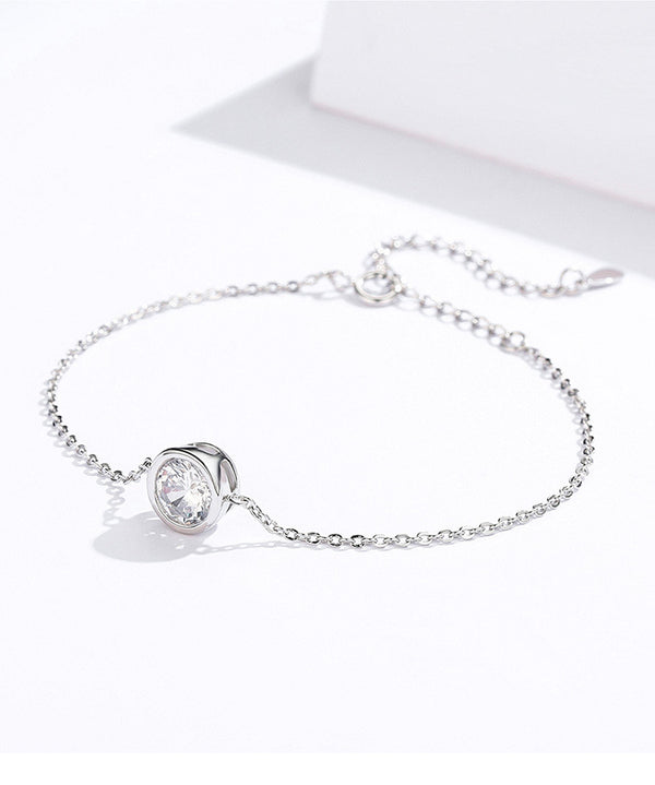 Pulsera de Circonia Cúbica Redonda Minimalista