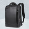 Mochila de Viaje Inteligente Cuero Premium con Carga USB, Impermeable y Antirrobo