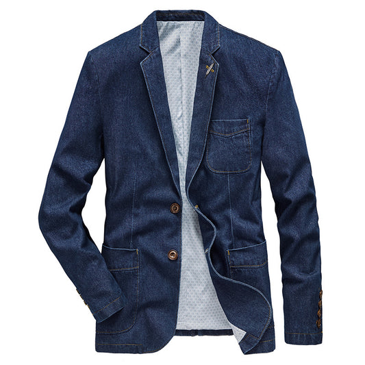 Chaqueta Denim Slim Fit Ejecutiva para Primavera y Otoño - Image 2