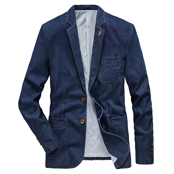 Chaqueta Denim Slim Fit Ejecutiva para Primavera y Otoño