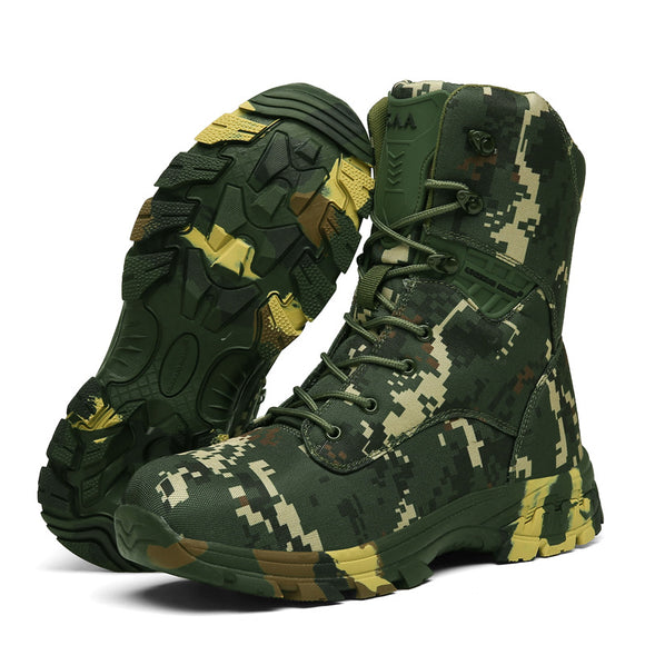 Botas Tácticas Militares Altas de Camuflaje para Hombre