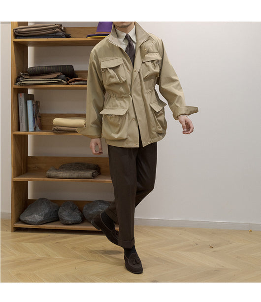 Abrigo Holgado Impermeable y Cortaviento para Primavera - Image 8