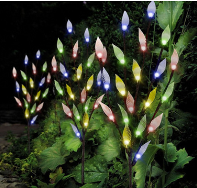 Lámpara Solar Rama de Árbol con Hojas Iluminadas - Image 6