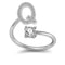 26 Letter English Rings Jewelry Q Opening adjustable
