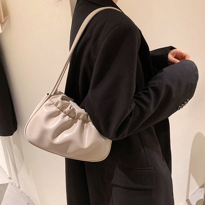 Bolsa Nube con Pliegue Asimétrico de Un Hombro
