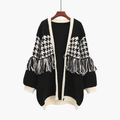 Cardigan de Cuello V con Flecos - Image 14