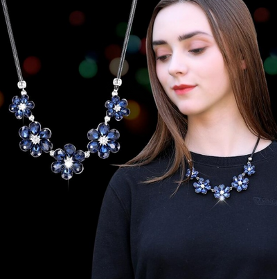 Collar Cadena de Suéter Copo de Nieve Cristal - Largo y Elegante - Image 18