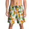 Bañador Europeo Estampado Piña - Pantalón de Playa Creativo