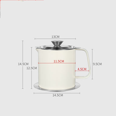 Recipiente Filtrador de Aceite Acero Inoxidable Gran Capacidad con Tapa - Image 5