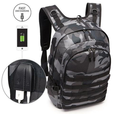Mochila Táctica con Puerto USB Integrado