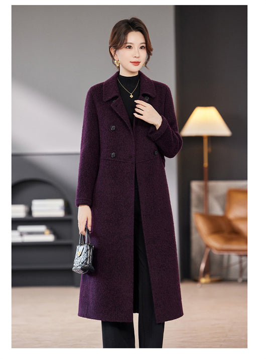 Abrigo Largo de Cashmira Doble Botonadura - Elegancia Premium - Image 15