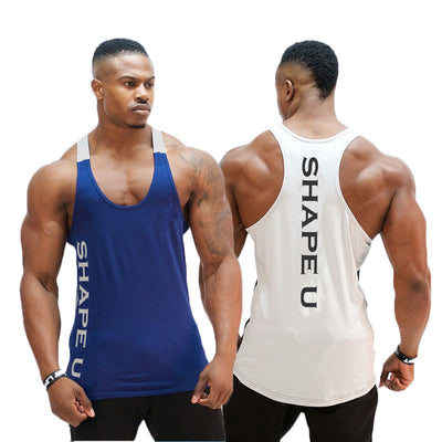 Musculosa Deportiva Cuello U con Contraste