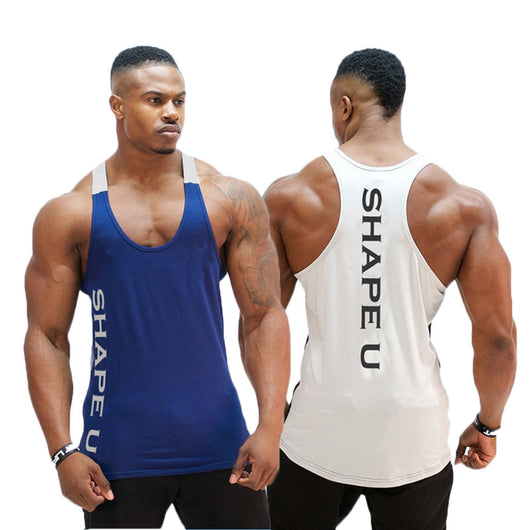 Musculosa Deportiva Cuello U con Contraste
