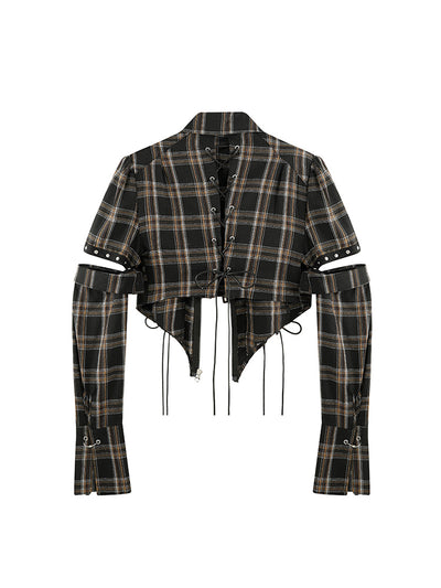 Camisa Cuadriculada Retro French Chic - Diseño Sofisticado para Otoño - Image 7