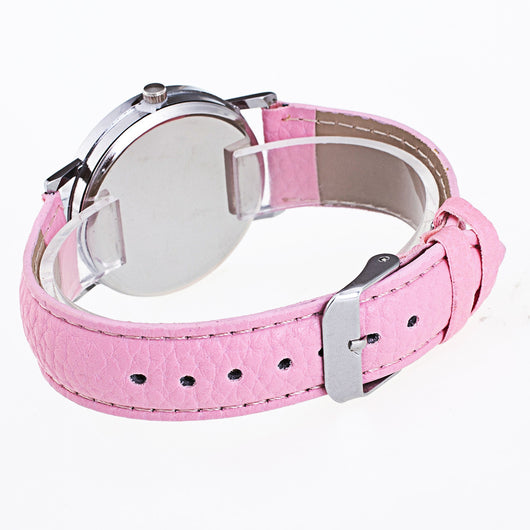 Reloj de Cuarzo Unisex con Correa de Cuero - Diseño Coreano para Parejas - Image 4