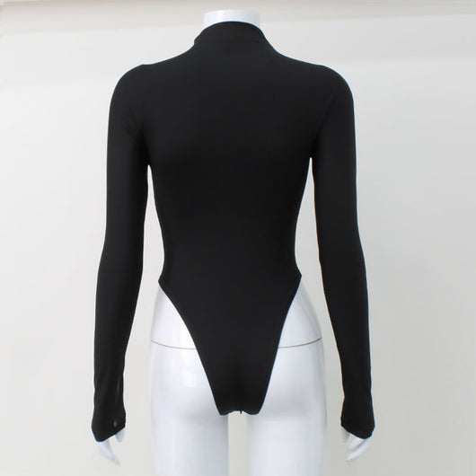 Blusa Jumpsuit de Manga Larga con Detalles en Malla - Image 7