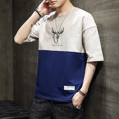 Playera Casual Manga Media Suelta para Hombre - Image 10