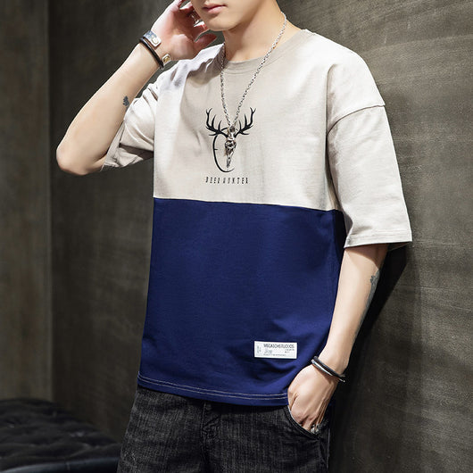 Playera Casual Manga Media Suelta para Hombre - Image 10