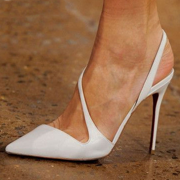 Zapatos Stiletto de Punta Afilada para Pasarela