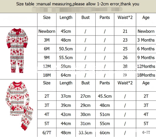 White and red Christmas parent-child pajama set with reindeer, snowflake, and geometric patterns. - Image 7