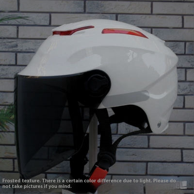 Casco Motocicleta Medio Casco Protección Solar Todo Clima - Image 7
