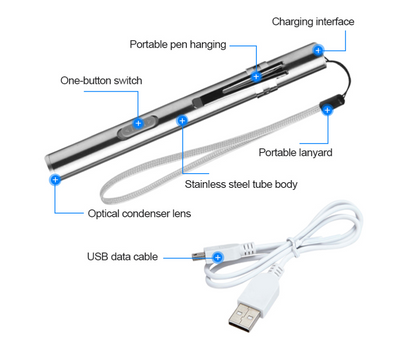 Linterna LED Lunar Recargable USB - Alcance Extendido Portátil - Image 6