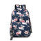 Mochila Étnica Floral Impresa Nylon Impermeable para Viajes