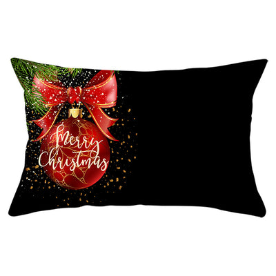 Funda de Almohada Navideña Serie Verde con Estampado Piel de Melocotón - Image 35