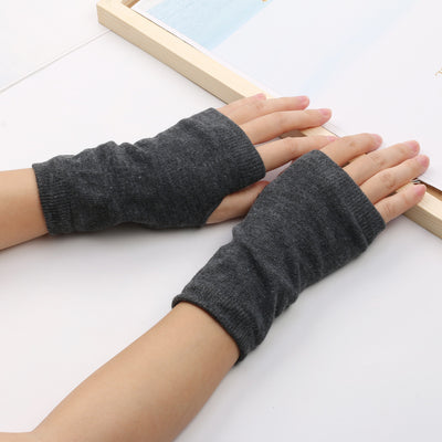 Guantes Deportivos sin Dedos de Algodón - Mitones Tejidos para Invierno - Image 3