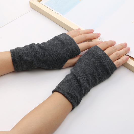Guantes Deportivos sin Dedos de Algodón - Mitones Tejidos para Invierno - Image 3