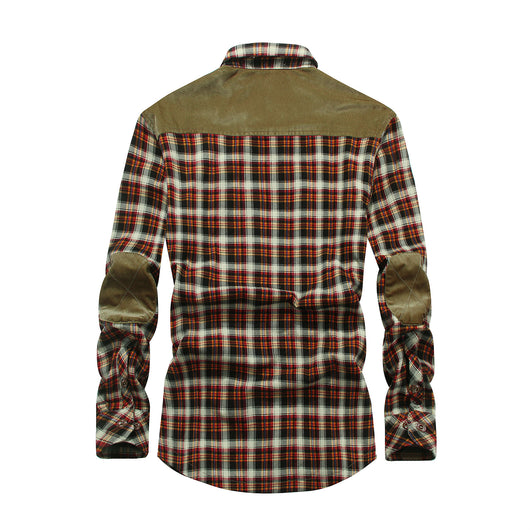 Camisa de Cuadros Gruesa y Cálida - Manga Larga Suelta y Cómoda - Image 3