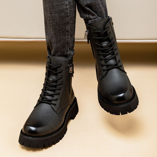 Botas Martin de Cuero para Hombre - Botines Altos Clásicos - Image 17