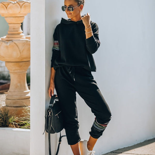 Conjunto Deportivo con Capucha Combinado en Tonos Otoñales - Image 3