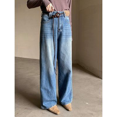 Jeans Rectos Elegantes para Mujer con Cinturón Incluido - Image 4