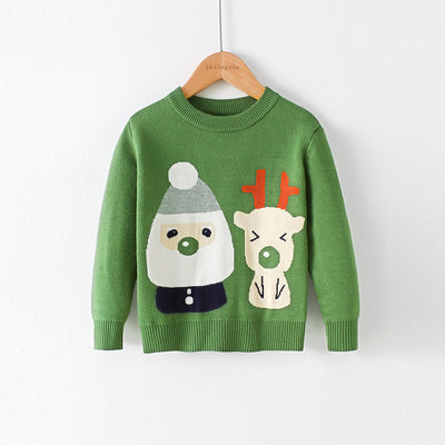 Suéter Navideño Muñeco de Nieve Rojo con Estampado Infantil - Image 16