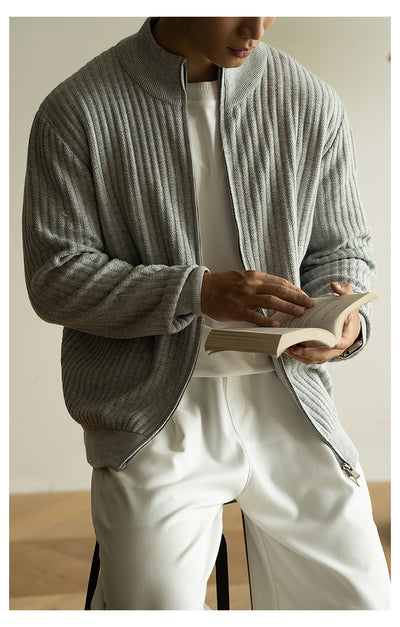 Cardigan con Cierre Casual para Hombre - Suéter Abrigo Versátil - Image 27