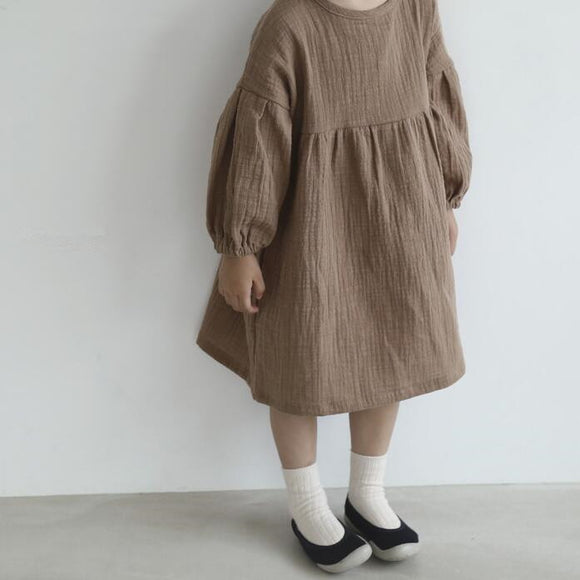 Vestido Princesa Manga Larga Linterna