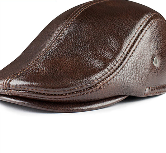 Sombrero de Cuero Genuino para Hombre - Abrigo Invernal Premium - Image 2
