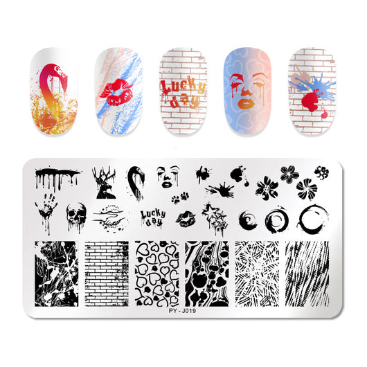 Placa de Estampado para Manicura en Acero Inoxidable - Image 8