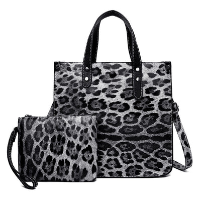 Bolsa Maternidad Estampado Geométrico Leopardo - Set de 2 Piezas - Image 4