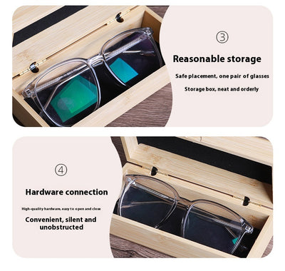 Estuche Organizador de Bambú para Gafas - Caja de Almacenamiento Elegante - Image 8
