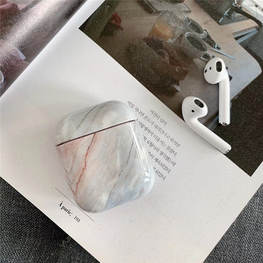Funda de Mármol Blanco Compatible con AirPods - Protección Premium - Image 9
