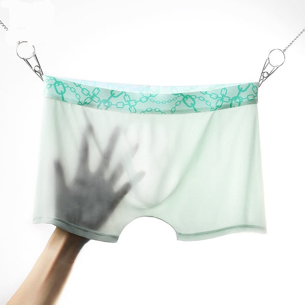Boxers Seamless Ice Silk para Hombre - Ultradelgados y Transpirables