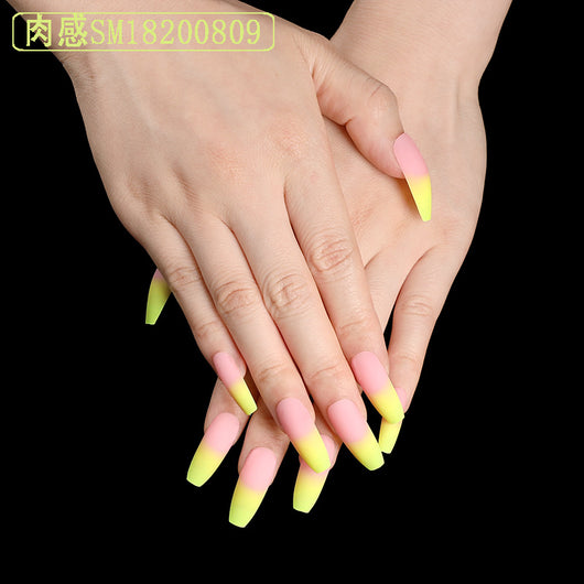 Plantilla de Uñas Ballet Amarillo Brillante - Image 24