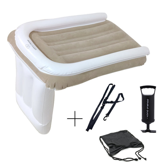 Colchón Inflable para Auto con Respaldo Plegable - Almohada de Aire Acolchada para Viajes - Image 10