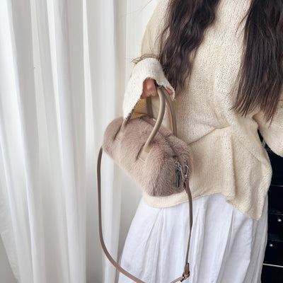Bolsa Tote Vintage con Detalles de Peluche Ecológico - Image 22