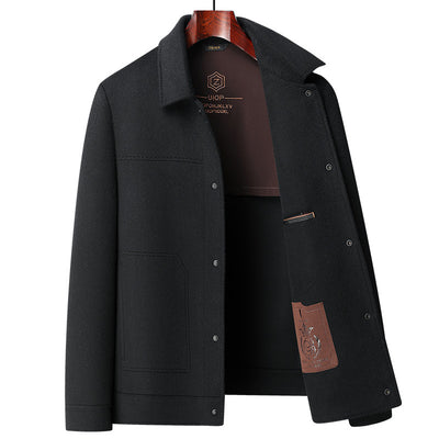 Chaqueta Polo de Lana Doble Faz para Otoño e Invierno - Tejida a Mano - Image 3