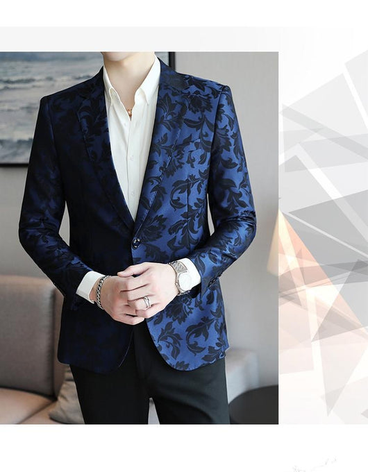 Blazer Slim Fit de Color Liso para Hombre - Primavera Verano - Image 8