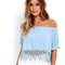 Blusa Holgada de Encaje con Dobladillo Suelto - Estilo Europeo y Estadounidense