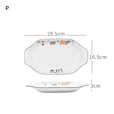 Juego de Vajilla Nórdica: Platos y Boles de Cerámica Minimalista - Image 17